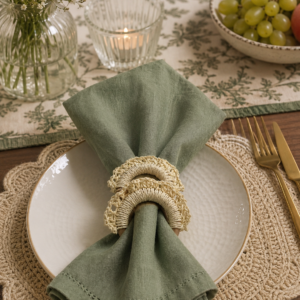 JUTE CROWN NAPKIN RING