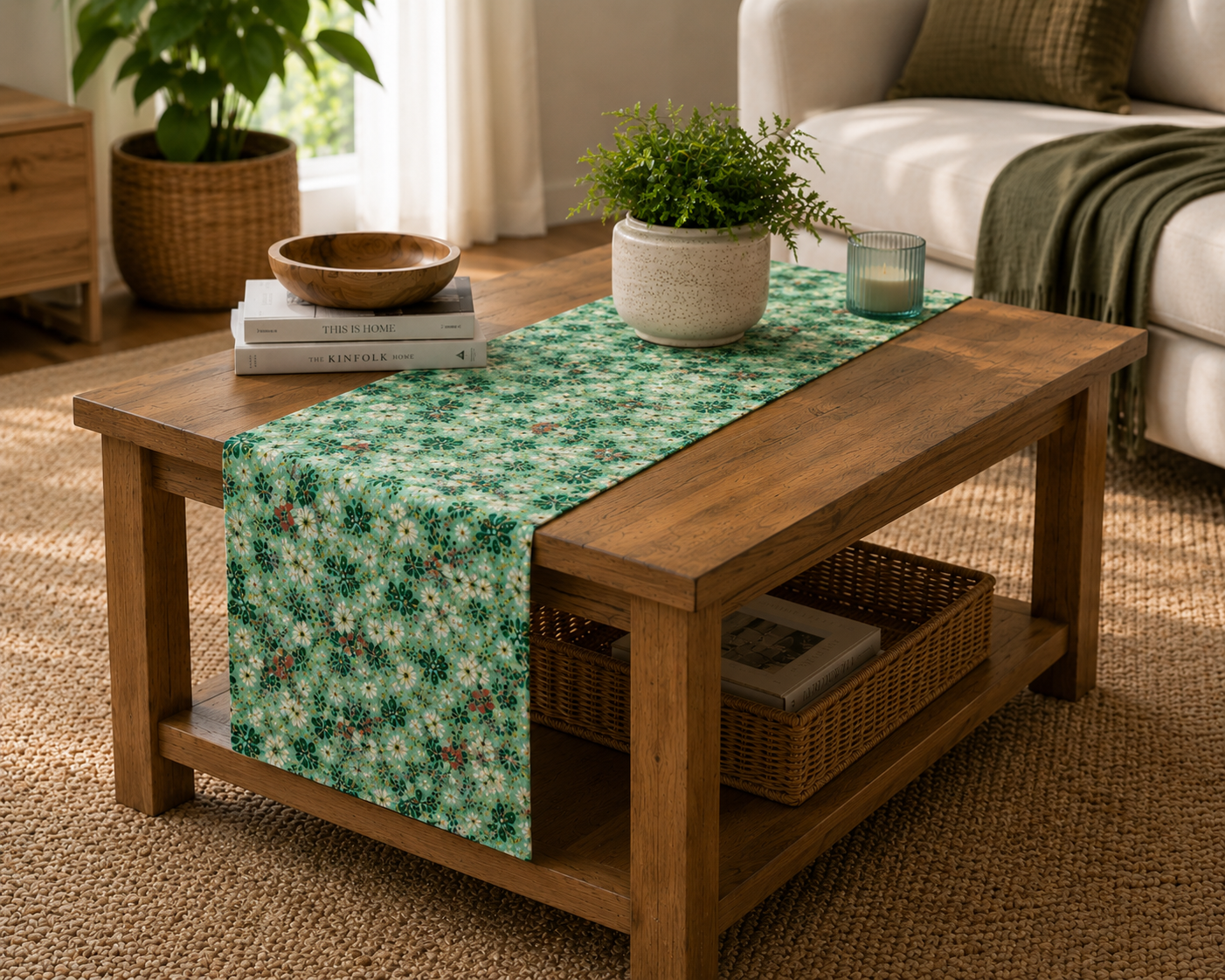 GREEN GARDEN TABLE RUNNER - Image 3