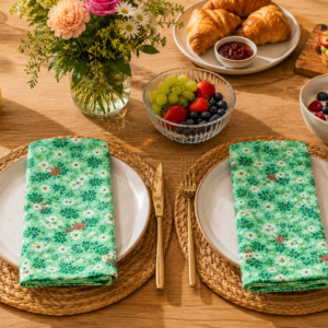 GREEN GARDEN TABLE NAPKIN