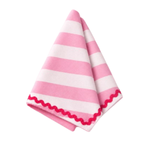 Pink Stripe Cotton Napkin Set