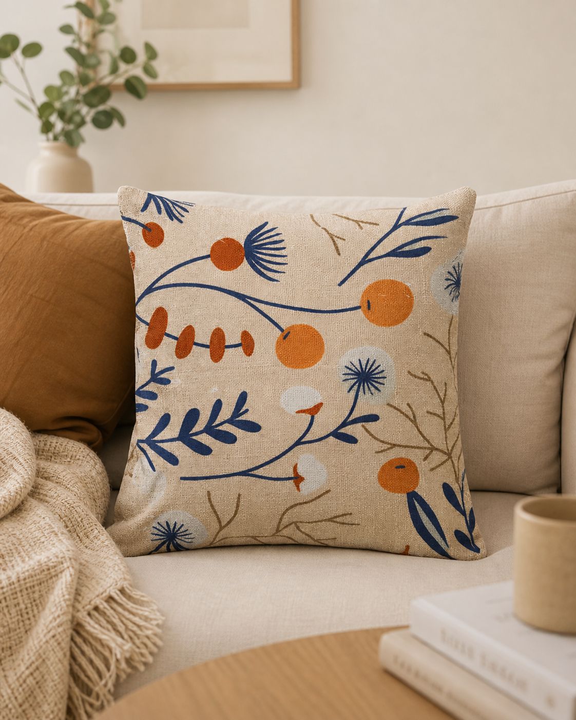 HAZELNUT HUES CUSHION COVER - Image 3