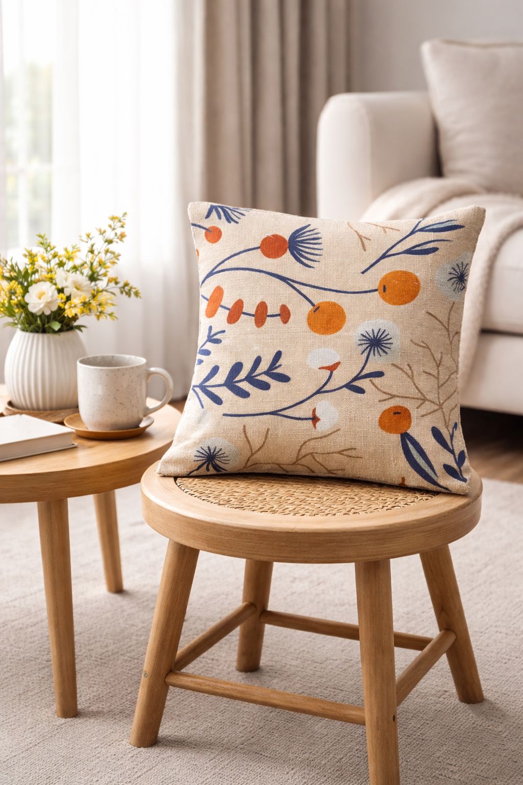 HAZELNUT HUES CUSHION COVER - Image 2