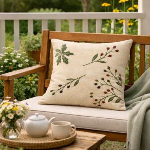 LIVELY LEAF CUSHION COVER