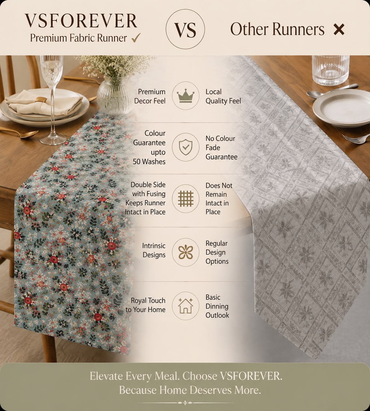 GREEN GARDEN TABLE RUNNER - Image 5