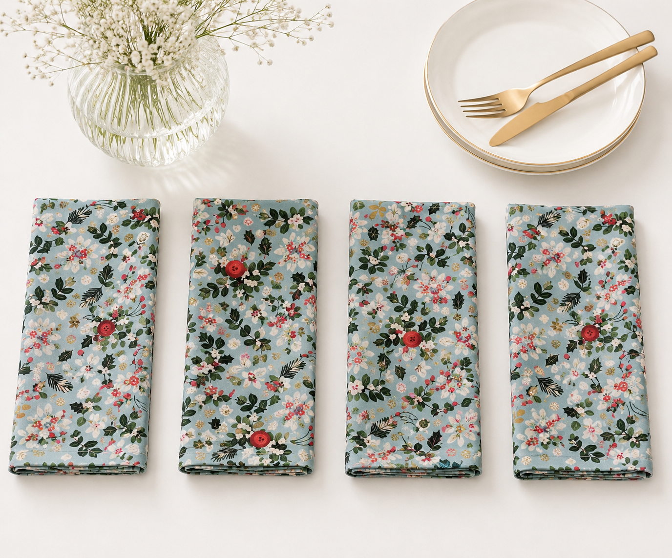 GREEN GARDEN TABLE NAPKIN - Image 4