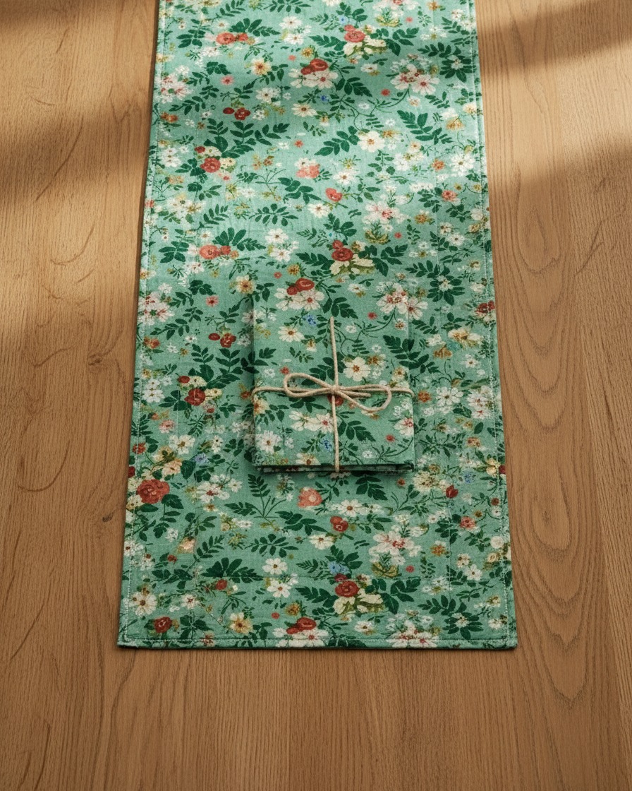 GREEN GARDEN TABLE RUNNER - Image 3