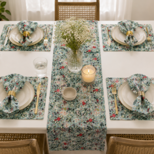 GREEN GARDEN DINNING SET OF 4