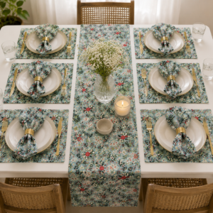 GREEN GARDEN DINNING SET OF 6