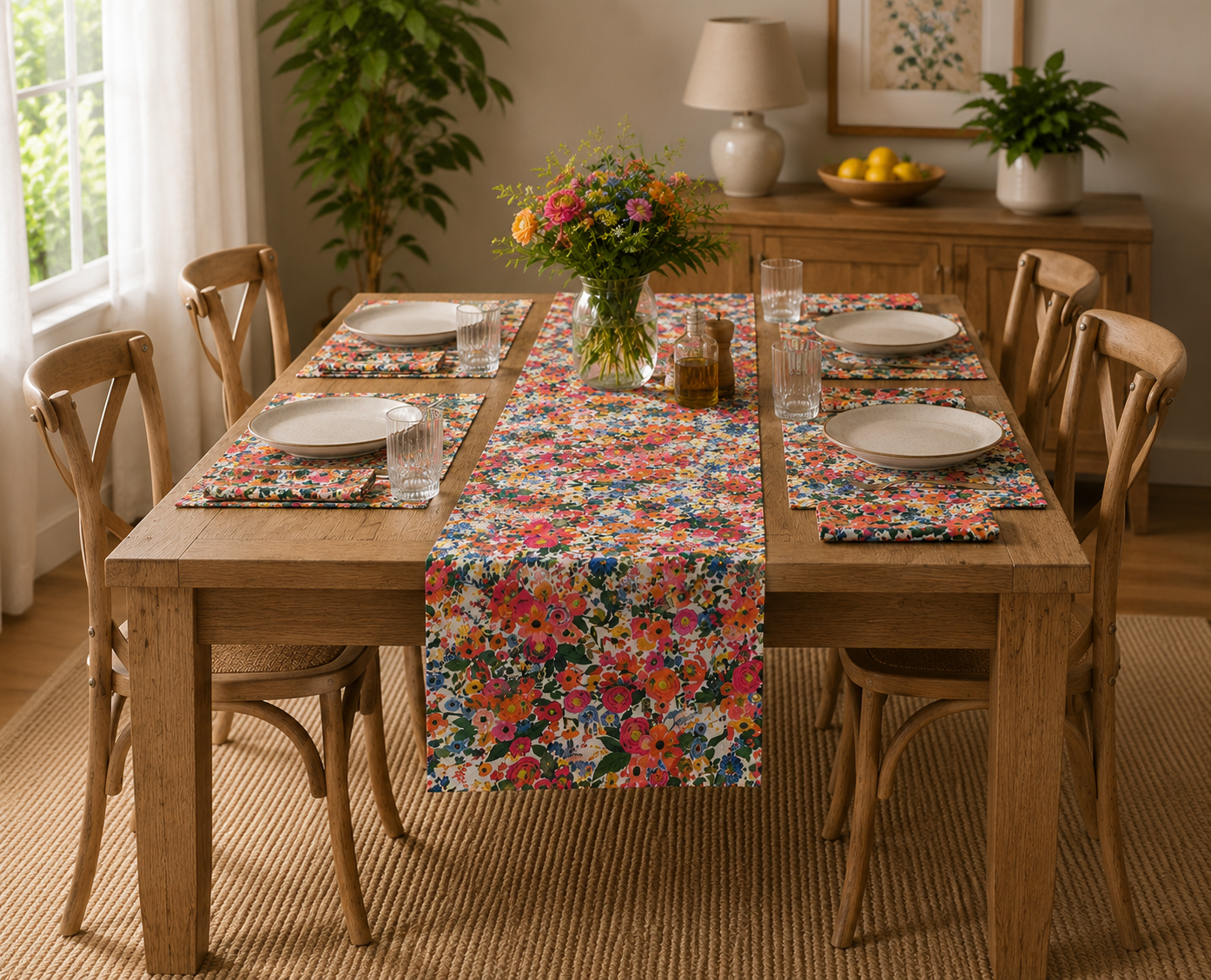 ROYAL ROSE DINNING SET OF 4 - Image 2
