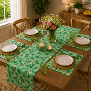GREEN GARDEN DINNING SET OF 4